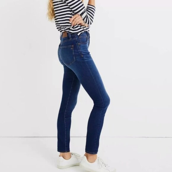 MADEWELL Roadtripper Women's Skinny Jeans Stretch Size 28 - Jansen Wash Blue EUC - Picture 1 of 10